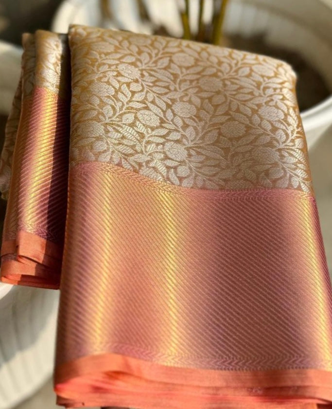 Tissue silk sarees, Neetha Ambani Inspired Saree