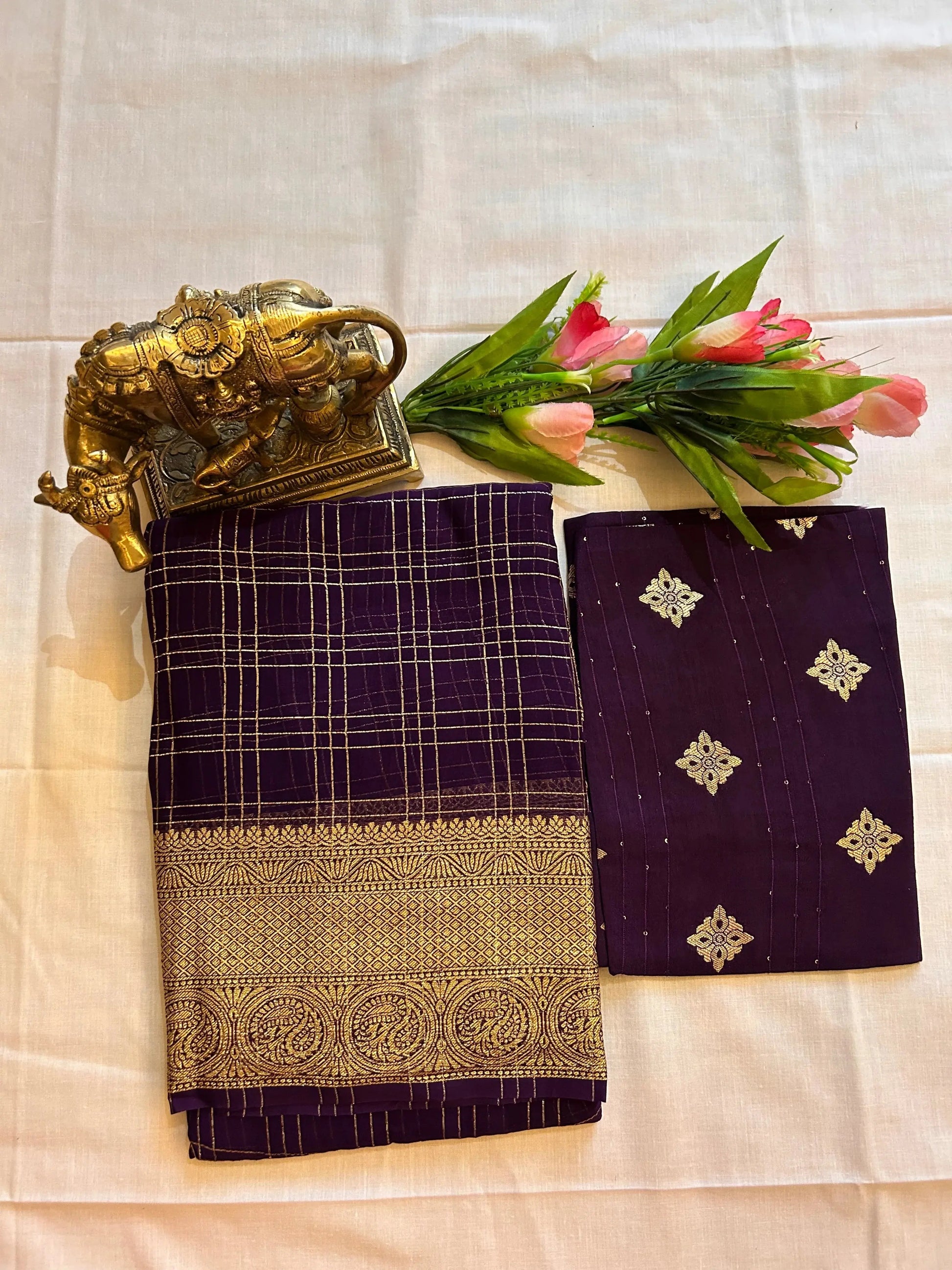 Viscose Georgette Saree