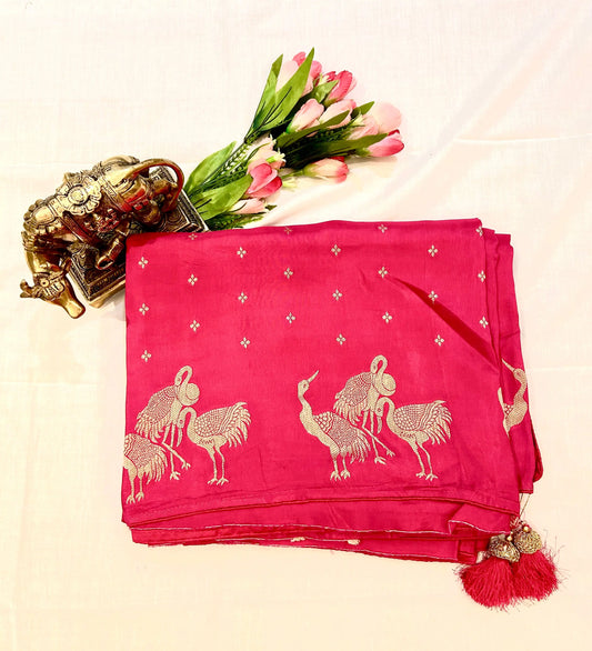 Raw Mango silk saree