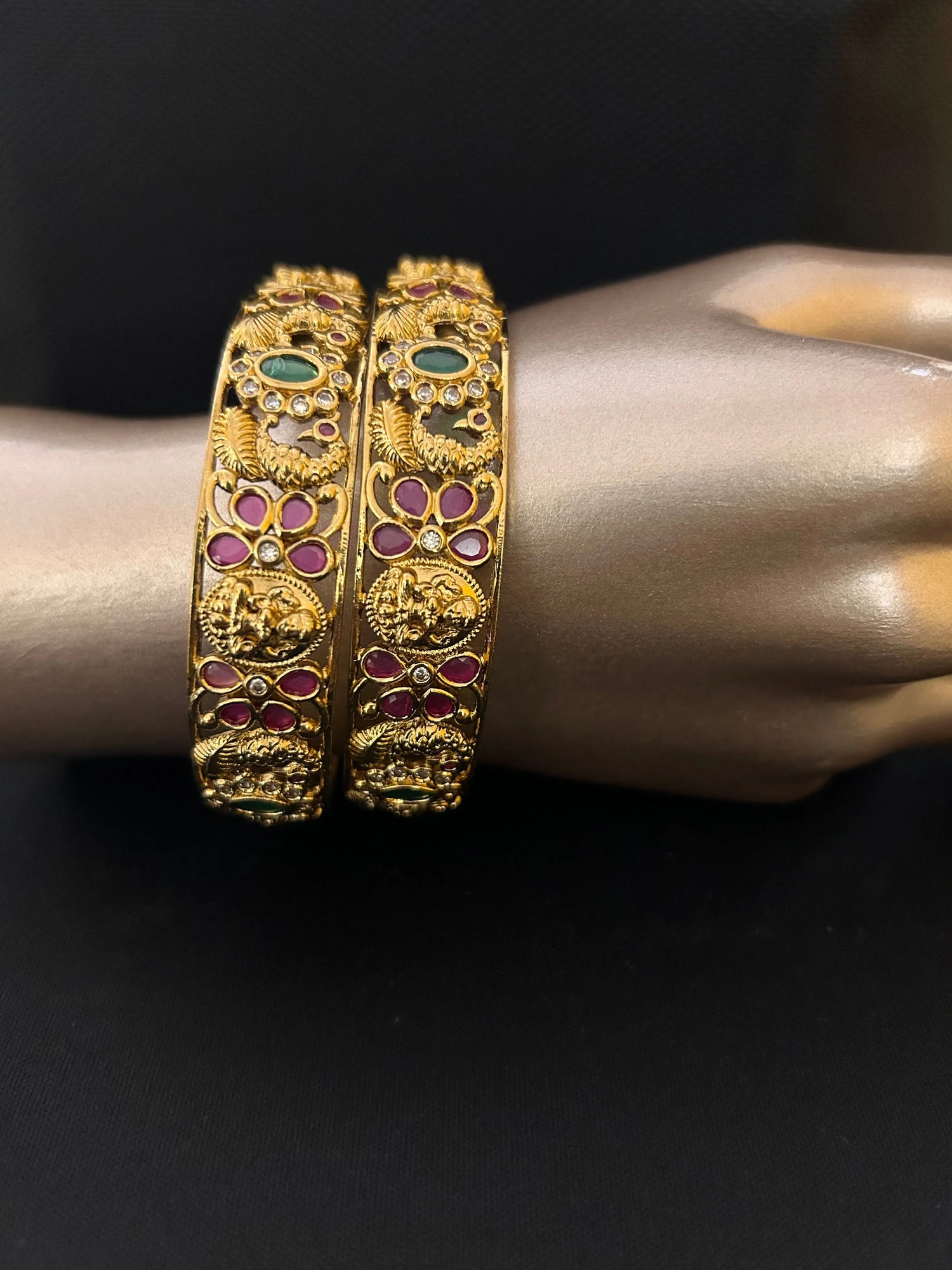 Designer Bangles-wide Mandira Silks
