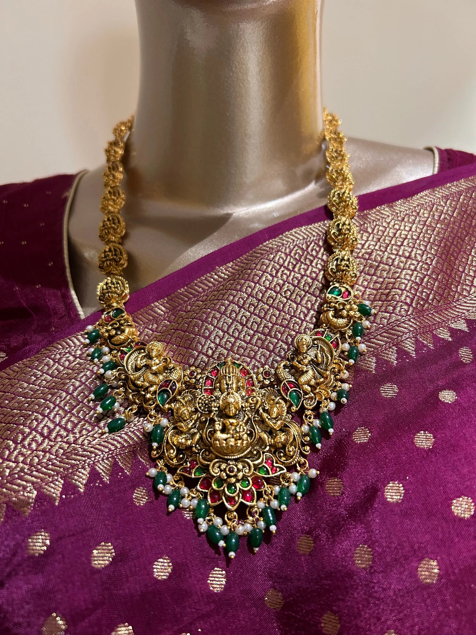 Long chain-Lakshmi design Mandira Silks