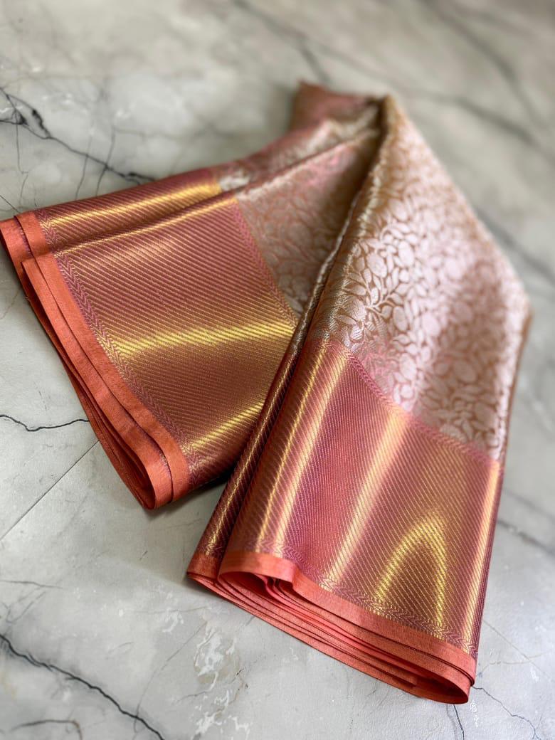 Tissue silk sarees, Neetha Ambani Inspired Saree